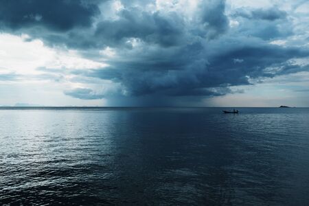 stormy sea on a windy day. Thailand
