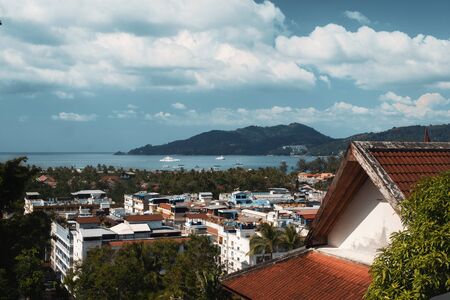 Vacation in Thailand. Sea, sky and hot weatherの写真素材