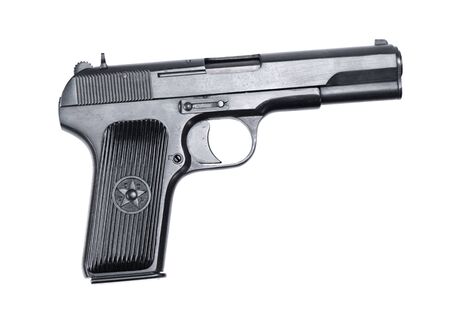old gun isolated on a white background with clipping path
