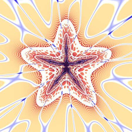 Computer Generated Sea Starの写真素材