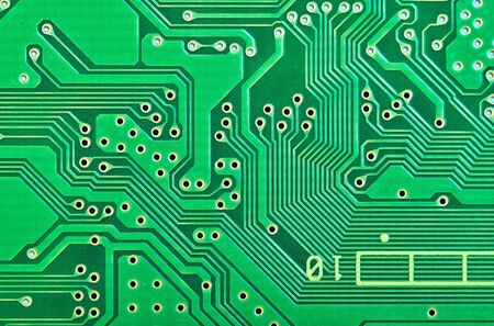 Close-up of circuit board connections