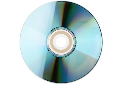 compact disk  isolated on white backgroundの写真素材
