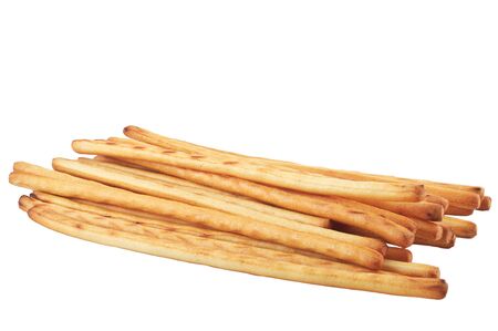 bread sticks  isolated  on whiteの写真素材