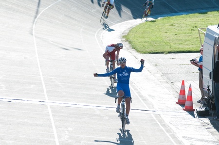 KLAIPEDA, LITHUANIA  26/05/2012: International junior bicycle race Auksines kopos 2012 (Golden Dunes 2012)のeditorial素材