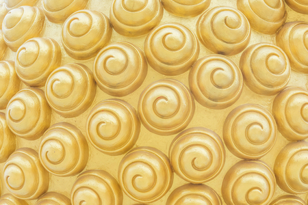 Golden patterns buddha's hair.の写真素材