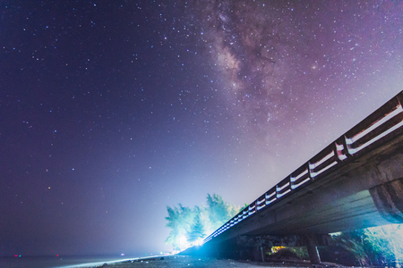 Milky Way Night Sky Background.の写真素材