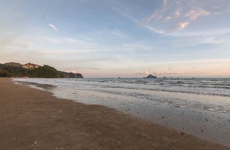 Sea beach and blue sky, Krabi, Thailand.の写真素材