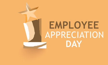 Employee Appreciation Day. Template for background, banner, card, posterのイラスト素材
