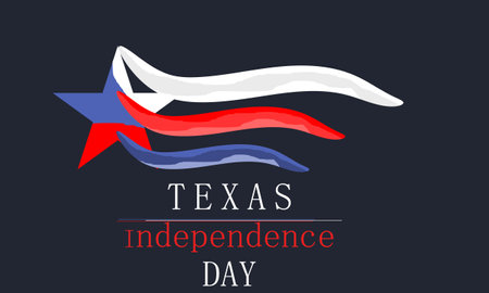Texas Independence Day Background. Banner, Poster, Vector Illustration.のイラスト素材