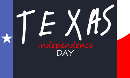 Texas Independence Day Background. Banner, Poster, Vector Illustration.のイラスト素材
