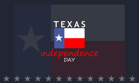 Texas Independence Day Background. Banner, Poster, Vector Illustration.