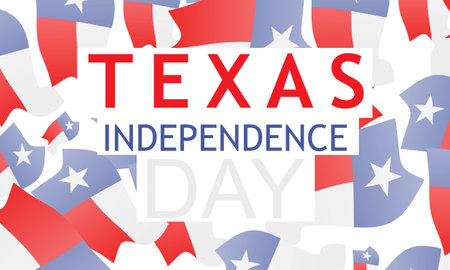 Texas Independence Day Background. Banner, Poster, Vector Illustration.のイラスト素材