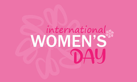 International womens day. typography vector illustrationのイラスト素材
