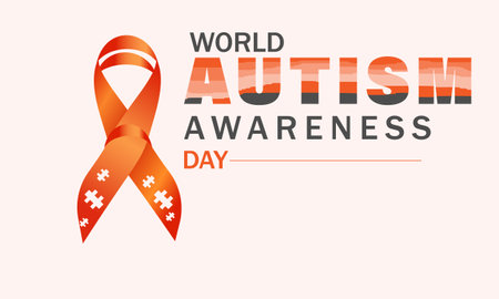 World Autism Awareness Day April 2. Template for background, banner, card, posterのイラスト素材