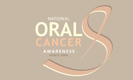 Oral Cancer Awareness Month. Template for background, banner, card, posterのイラスト素材