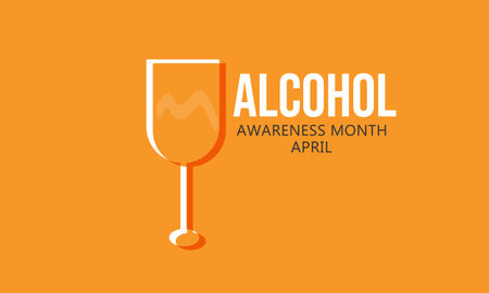 Alcohol and Alcohol Awareness Day. October 1. Vector illustration.のイラスト素材