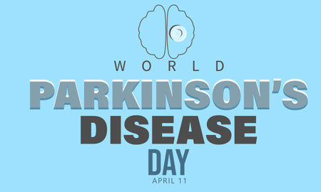 World Parkinson's Disease day. Template for background, banner, card, posterのイラスト素材