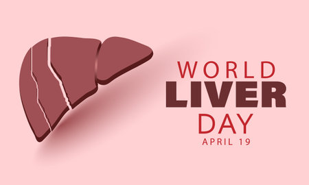 World Liver day. Template for background, banner, card, posterのイラスト素材