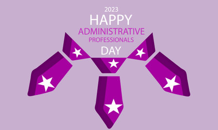 Happy Administrative Professionals Day. Template for background, banner, card, posterのイラスト素材