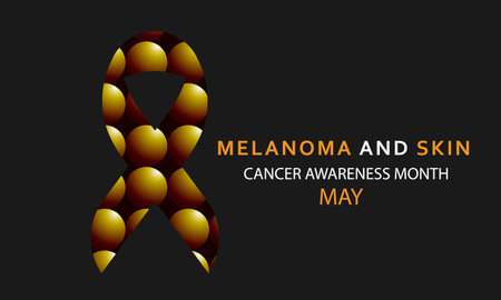 Melanoma and skin cancer awareness month may. Template for background, banner, card, posterのイラスト素材