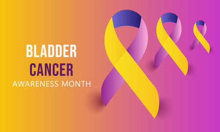 Bladder Cancer Awareness Month May. vector Template  background, banner, card, posterのイラスト素材