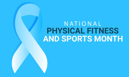 National Physical fitness and sports month May. vector Template  background, banner, card, posterのイラスト素材