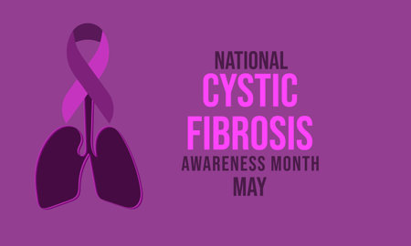 Vector National Cystic Fibrosis awareness month may. Template  background, banner, card, posterのイラスト素材