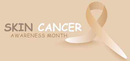 Skin cancer awareness month may. template  background, banner, card, poster. vector illustration.のイラスト素材