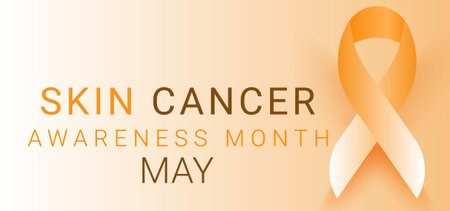 Skin cancer awareness month may. template  background, banner, card, poster. vector illustration.のイラスト素材