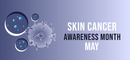 Skin cancer awareness month may. template  background, banner, card, poster. vector illustration.のイラスト素材