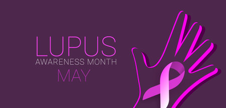 Lupus Awareness Month may. template  background, banner, card, poster. vector illustration.のイラスト素材