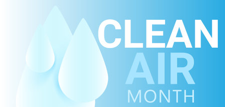 May is Clean Air month. template  background, banner, card, poster. vector illustration.のイラスト素材