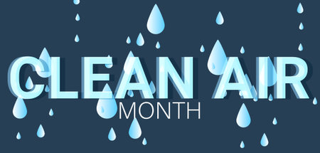 May is Clean Air month. template  background, banner, card, poster. vector illustration.のイラスト素材