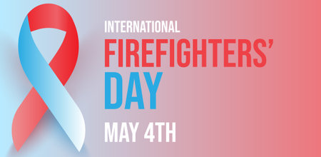 international firefighters day. Template for background, banner, card, poster.のイラスト素材