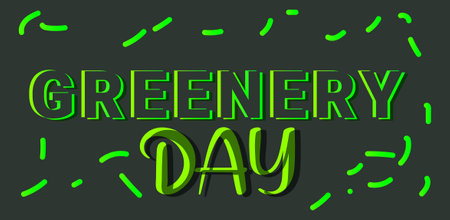 Greenery Day. Template for background, banner, card, poster.のイラスト素材