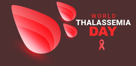World thalassemia day. Template for background, banner, card, poster. vector illustration.のイラスト素材