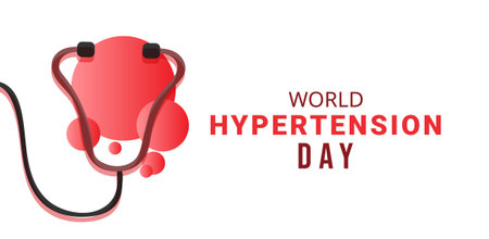 World Hypertension Day. Template for background, banner, card, poster. vector illustration.のイラスト素材