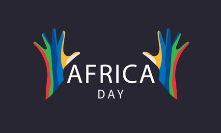 Africa Day. Template for background, banner, card, poster. vector illustration.のイラスト素材