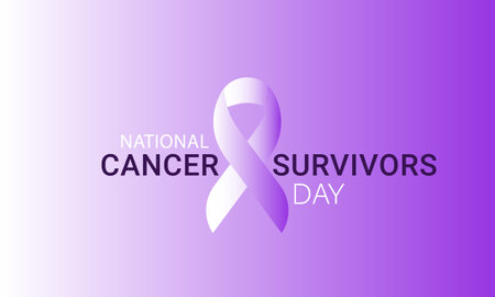 National Cancer survivors day. background, banner, card, poster, template. Vector illustration.のイラスト素材