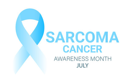 Sarcoma cancer awareness month. background, banner, card, poster, template. Vector illustration.のイラスト素材