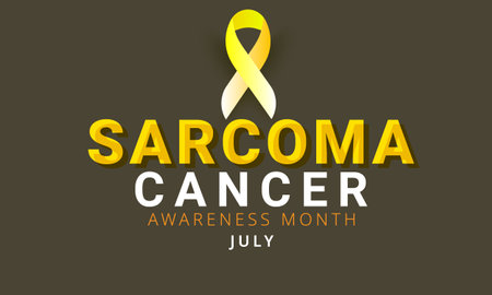 Sarcoma cancer awareness month. background, banner, card, poster, template. Vector illustration.のイラスト素材