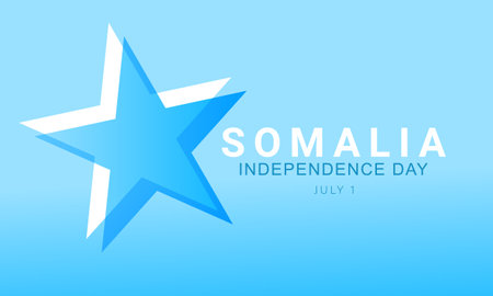 Somalia Independence Day. background, banner, card, poster, template. Vector illustration.のイラスト素材