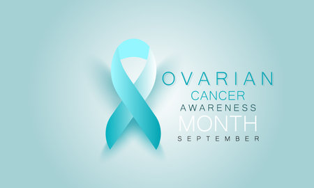 Ovarian Cancer Awareness month. background, banner, card, poster, template. Vector illustration.のイラスト素材