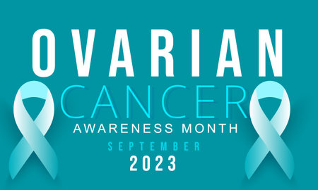 Ovarian Cancer Awareness month. background, banner, card, poster, template. Vector illustration.のイラスト素材