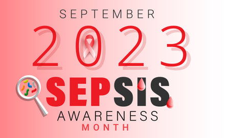Sepsis awareness month. background, banner, card, poster, template. Vector illustration.のイラスト素材