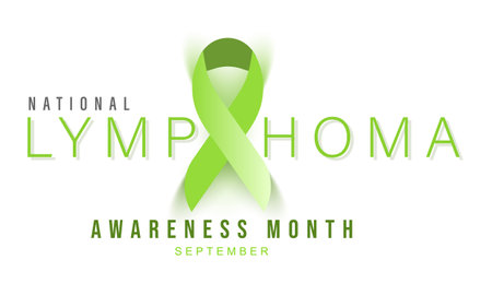 Lymphoma awareness month. background, banner, card, poster, template. Vector illustration.のイラスト素材