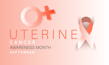 Uterine Cancer awareness month. background, banner, card, poster, template. Vector illustration.のイラスト素材