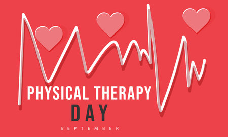 World physical therapy day. background, banner, card, poster, template. Vector illustration.のイラスト素材