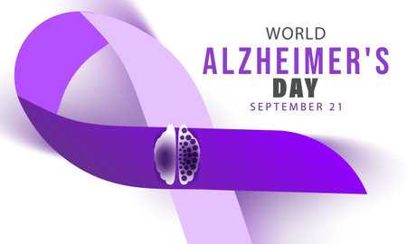 World alzheimers day. background, banner, card, poster, template. Vector illustration.のイラスト素材