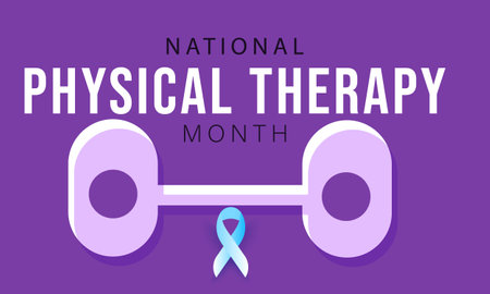Physical therapy month. background, banner, card, poster, template. Vector illustration.のイラスト素材